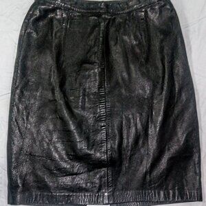 Michael Max Leather Skirt